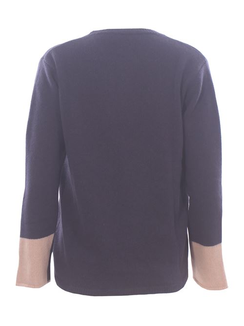 Girocollo in lana bicolore ANNA SERAVALLI | S1963M02200/024